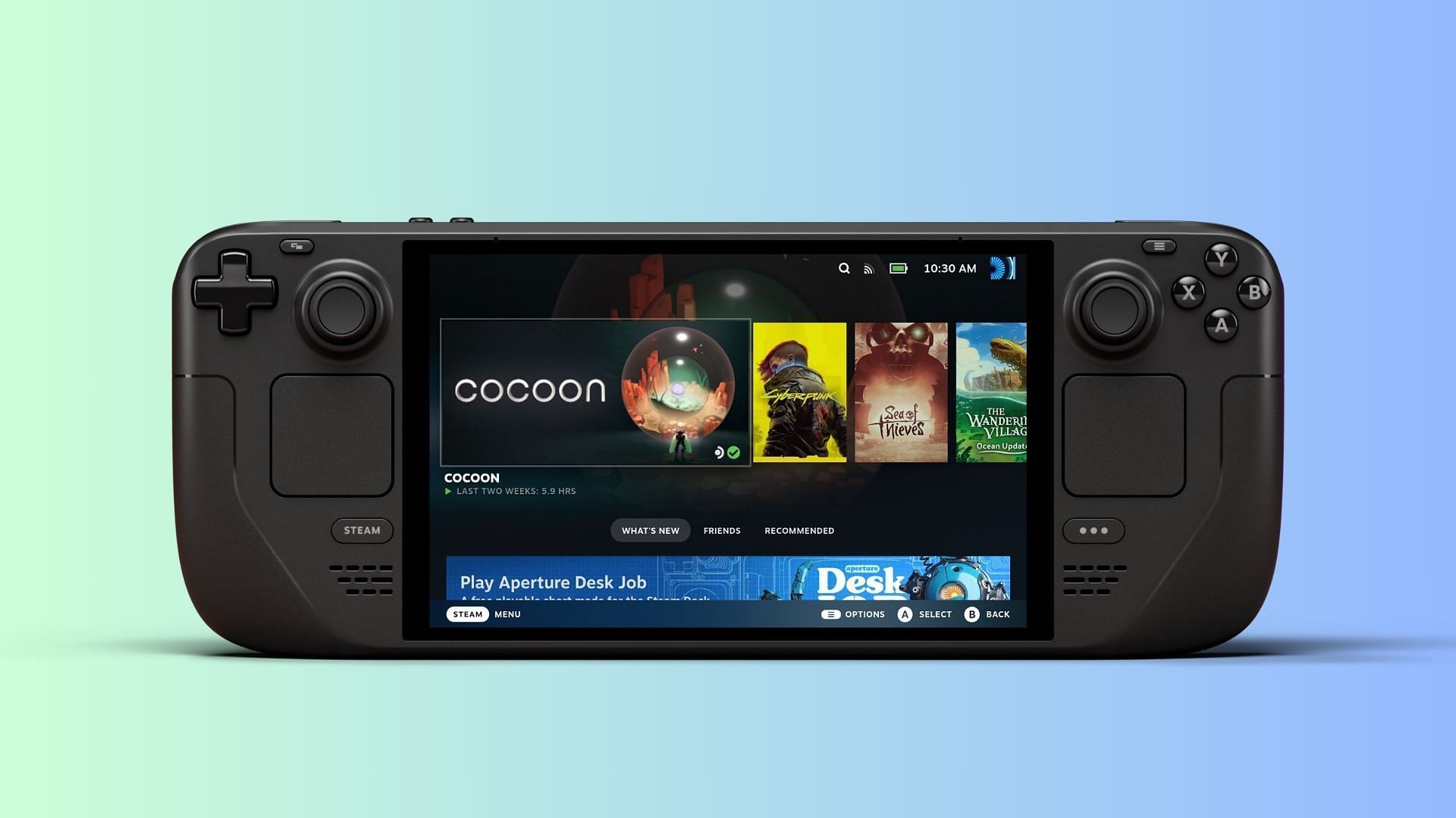 The Steam Deck is powered by Valve's native operating system (Image via Valve)